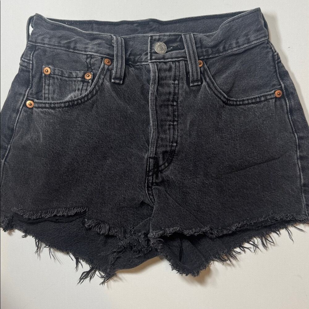 Levi's Black Jean Shorts for Women W24